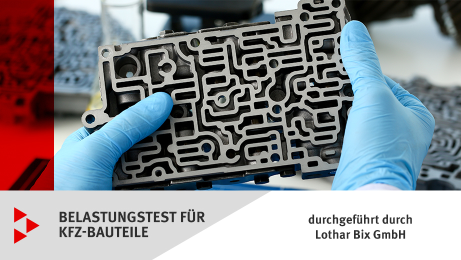 Belastungstest für Kfz-Bauteile